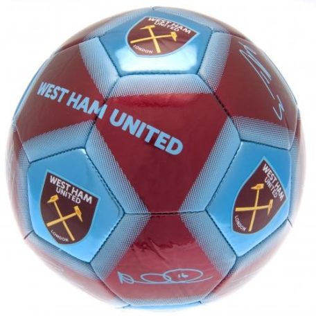 Futbalová lopta West Ham united - signature
